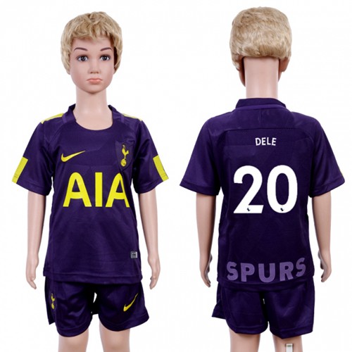 Tottenham Hotspur #20 Dele Sec Away Kid Soccer Club Jersey
